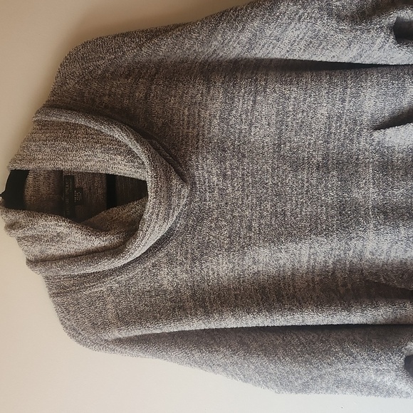 Barefoot Dreams CozyChic Funnel Neck Pullover Graphite Stone One Size Plus - Picture 4 of 10